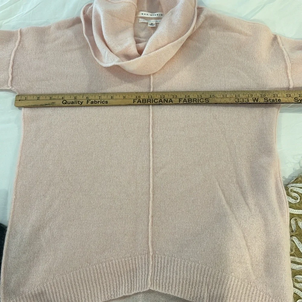 Max Studio soft pink cashmere sweater M - Picture 6 of 8